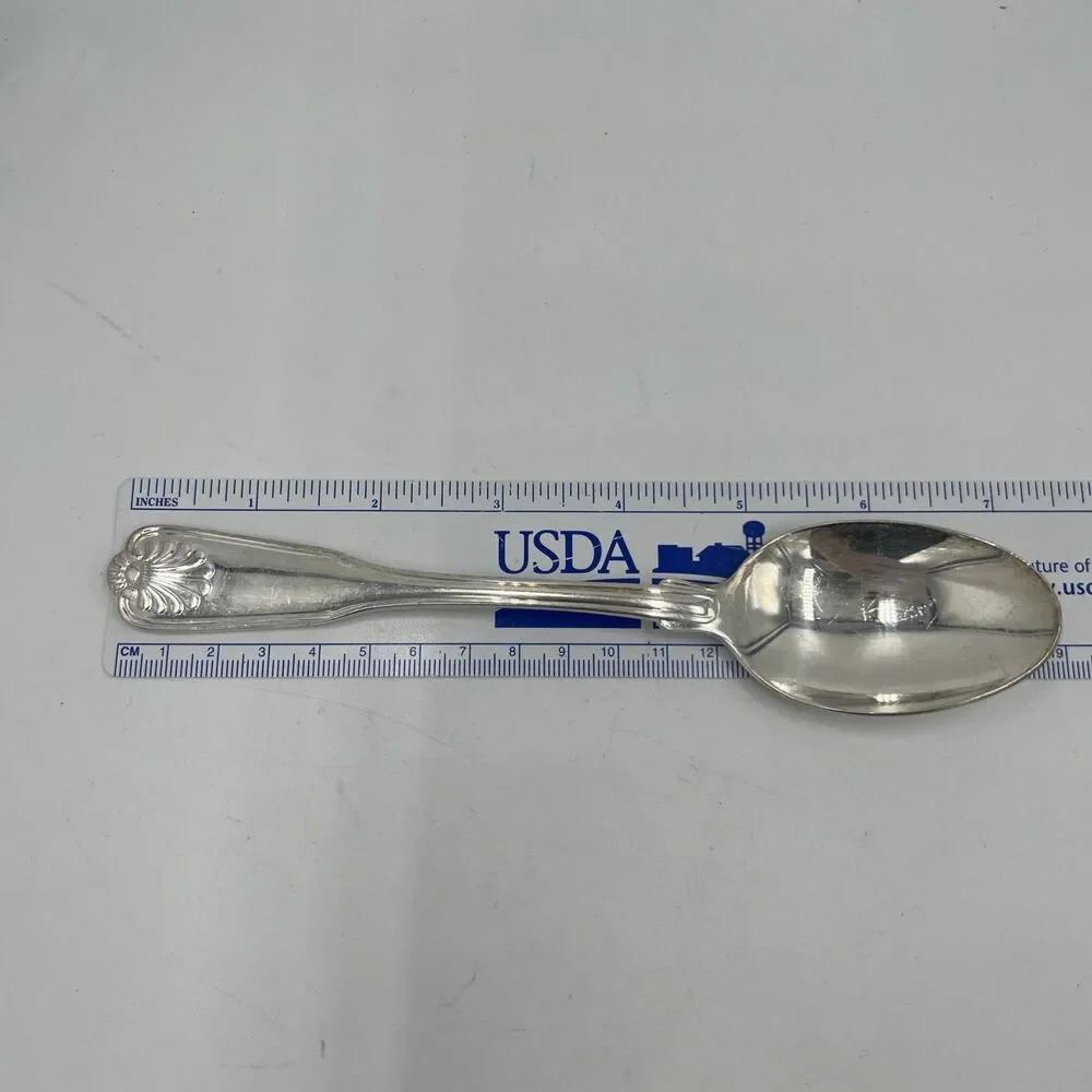 International Silver-plate Korea Soup Table Spoon Royal Shell / Shell Tip